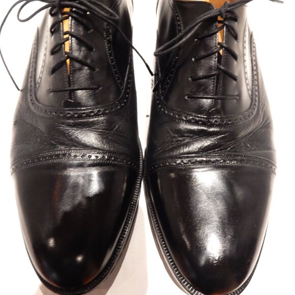 Mezlan Black Cap Toe Oxfords in Size 13M